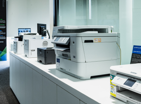 街の中のブラザー製品