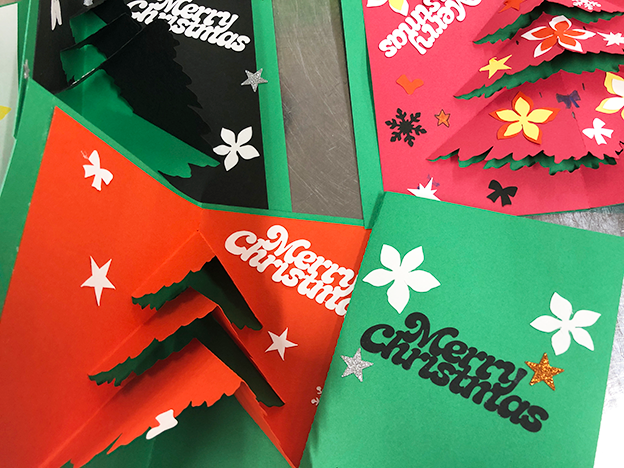 スキャンカットで作ったクリスマスカード