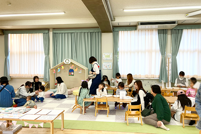 「SLOWパーク212」イベントを親子で一緒に楽しむ姿