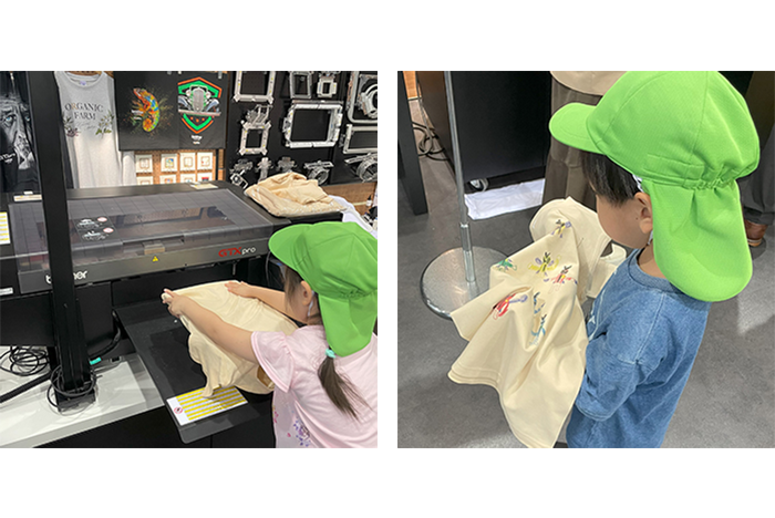 子どもたちの作業する様子