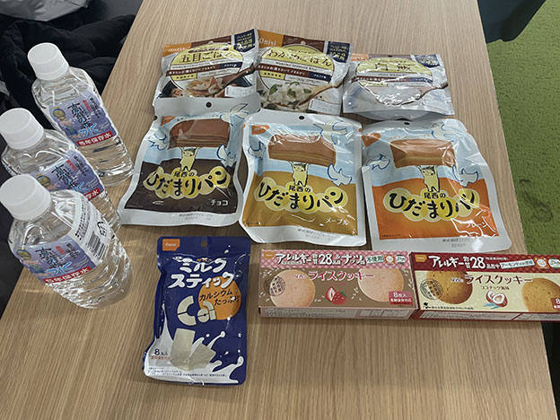 寄贈した防災備蓄品