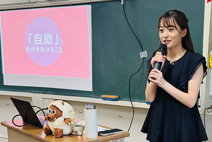 メ～テレの出前授業でブラザーの防災プリントコンテンツを活用