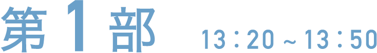 第1部 13:20~13:50