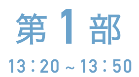 第1部 13:20~13:50