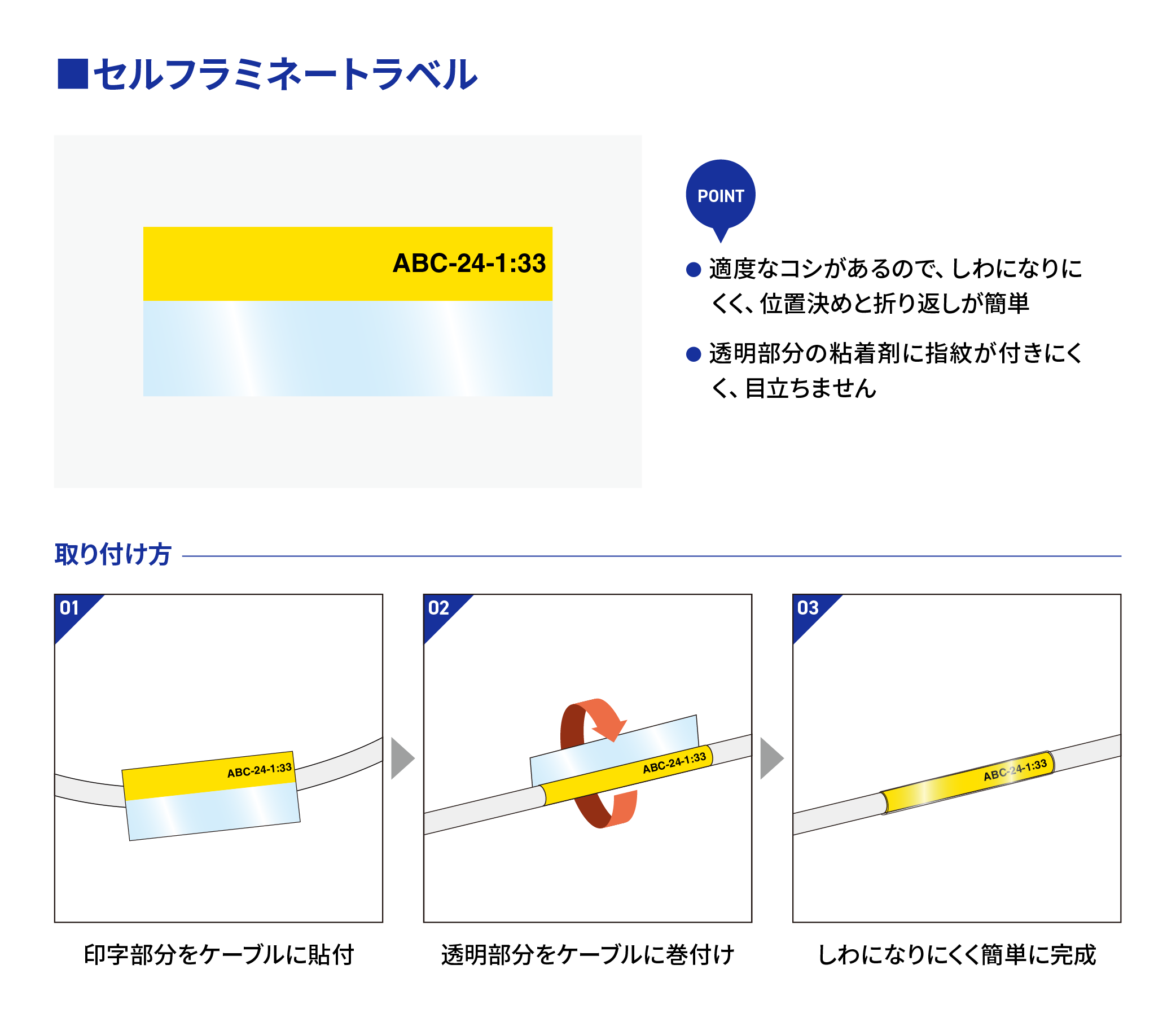 ブラザー_セルフラミネートテープの特徴