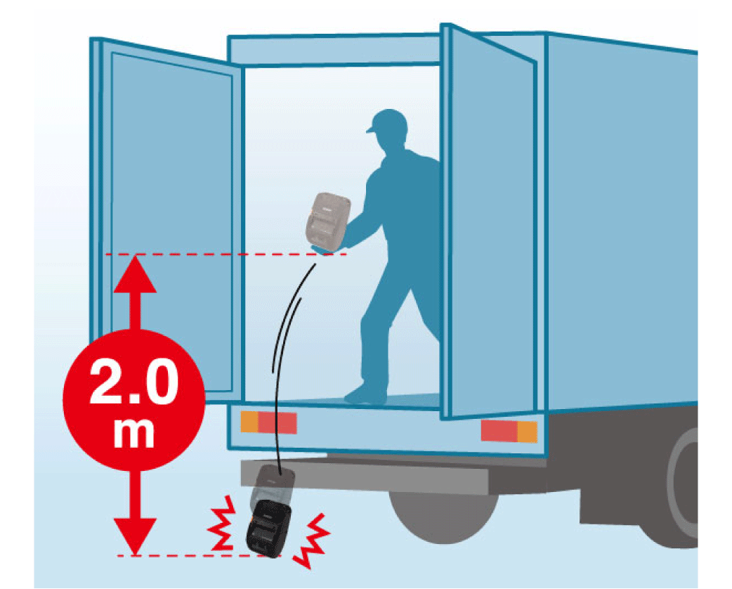 RJ-3250WBの対落下衝撃性能