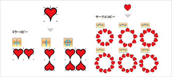 ミラーコピー・サークルコピー