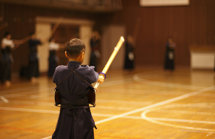 剣道をするお子様