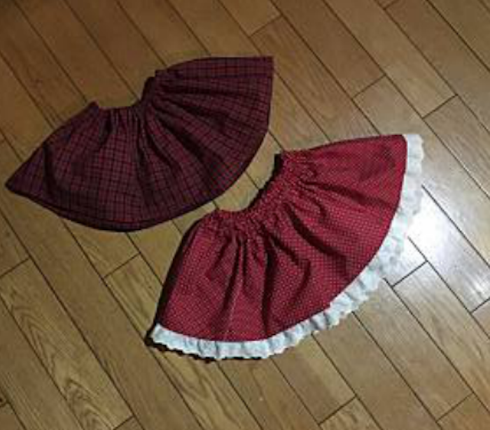 Ｙさんがお孫さんのために作ったスカート