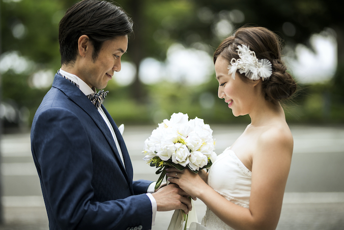 新郎新婦の写真