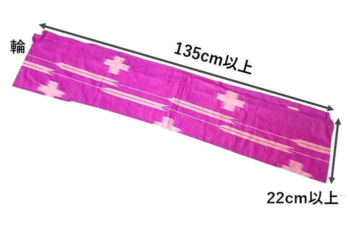 【ミシン初心者におすすめ】着物⇒サッシュベルトのリメイク手順-ほどいた後の着物の写真