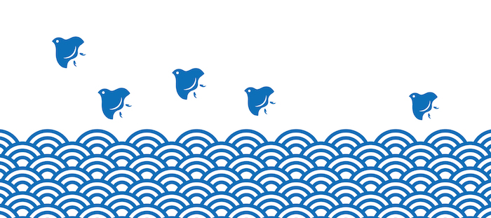 和柄・波千鳥のイメージ画像