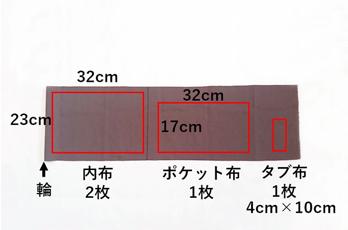 【ミシン初心者におすすめ】スカーフ⇒サコッシュのリメイク手順-別布の裁断方法