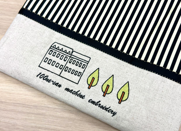 100ネエサン　刺しゅうトートバッグアップ