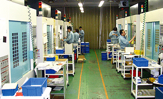 CNCタッピングセンターの生産ライン