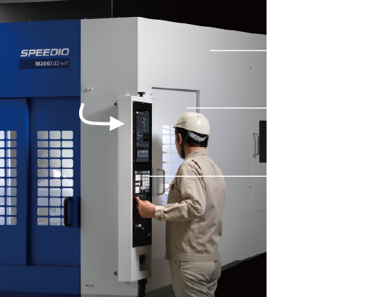 旋回式操作パネル