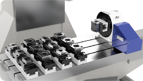 小物ワーク多数個取り加工