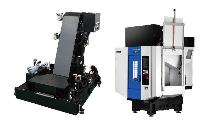 チップコンベア（オプション）側面シャッター（オプション） 