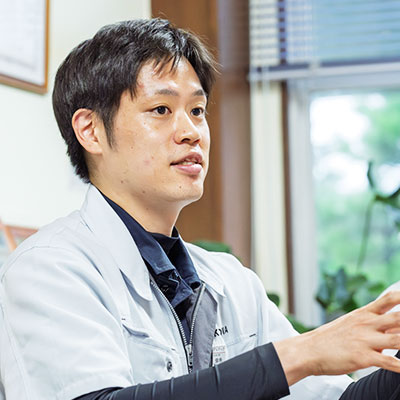 インタビューの様子