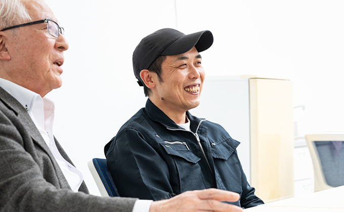 インタビューの様子