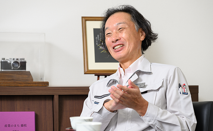 インタビューの様子