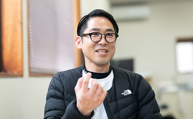 インタビューの様子