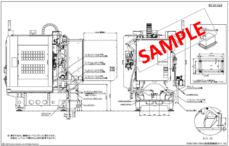 後部詳細図（サンプル）