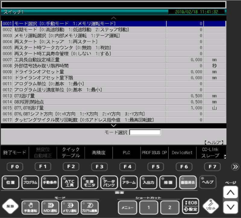 スイッチ1 画面