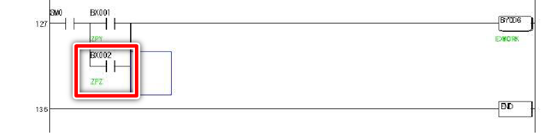 OR回路の削除（縦線削除）①
