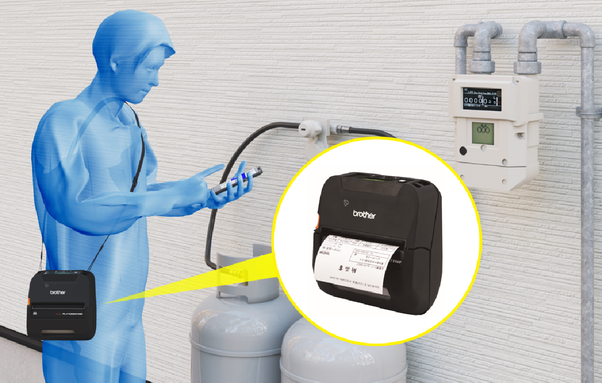 スマートデバイス連携で、検針票を現場で発行！