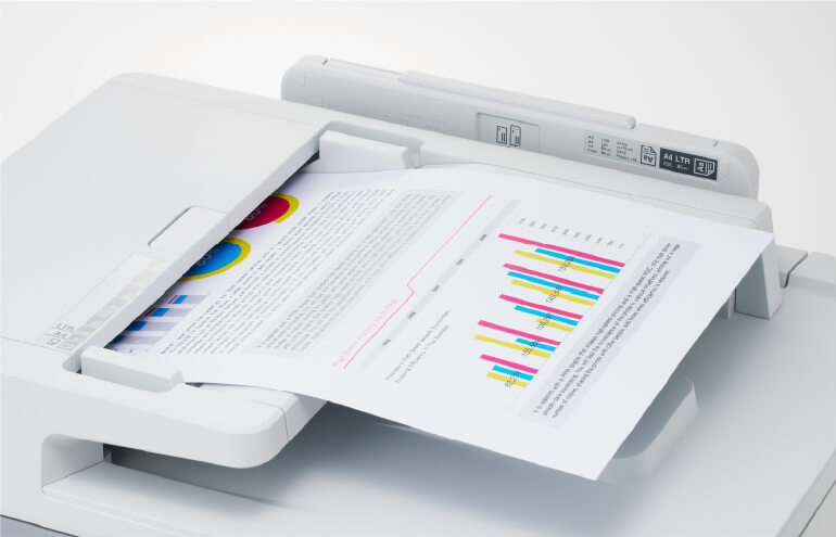 ADF（自動原稿送り装置）最大50枚