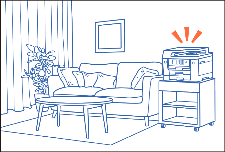 置き場所① リビングの一角