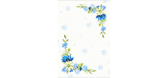「美しい青い花」