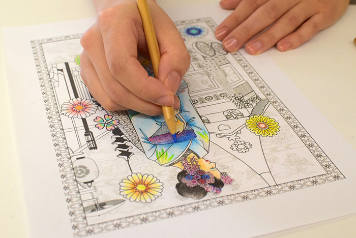イラストレーターが実践 プロが教える 大人の塗り絵 を 大人っぽく 塗る方法 プリント日和 家庭向けプリンター 複合機 ブラザー