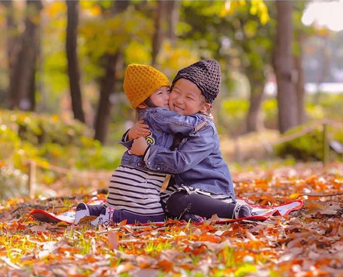 子どもの服装とロケーションを合わせる