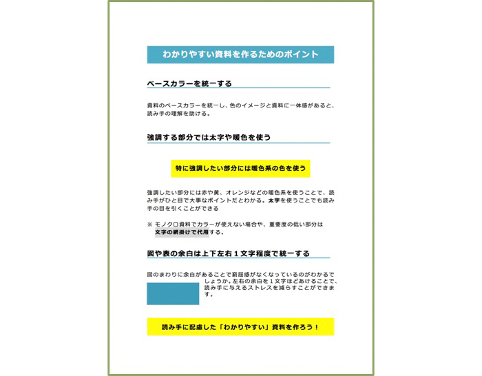 今回のポイントをおさえた資料