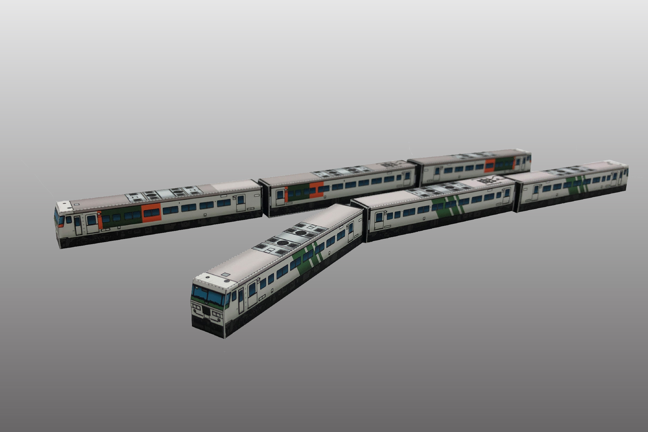 JR東日本商品化許諾済 国鉄185系直流特急電車のペーパークラフト