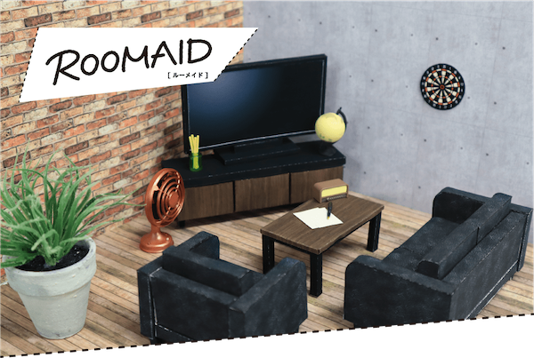  ペーパークラフトミニュチュアキット「ROOMAID」