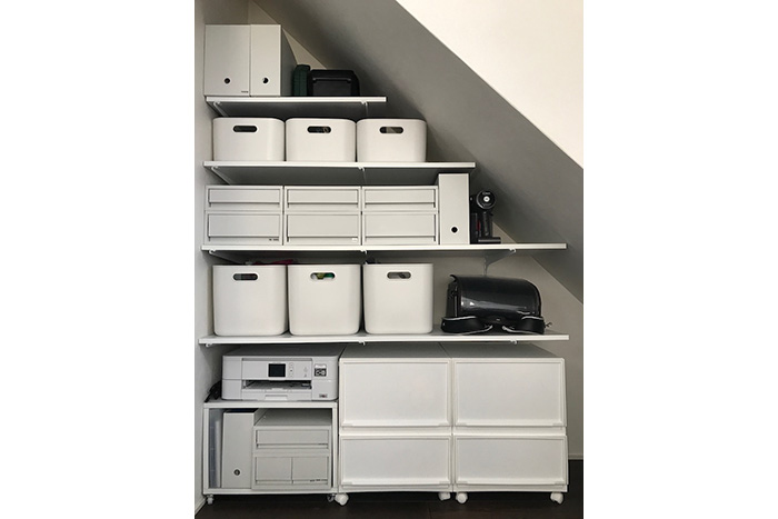 クローゼット収納もDIYでひと工夫 坂中さんの収納例