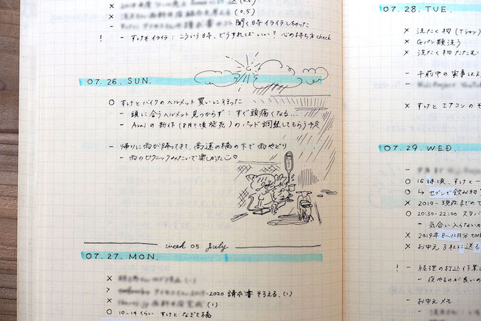 読み返せば思い出がよみがえる。絵日記が素敵なたむさんのバレットジャーナル