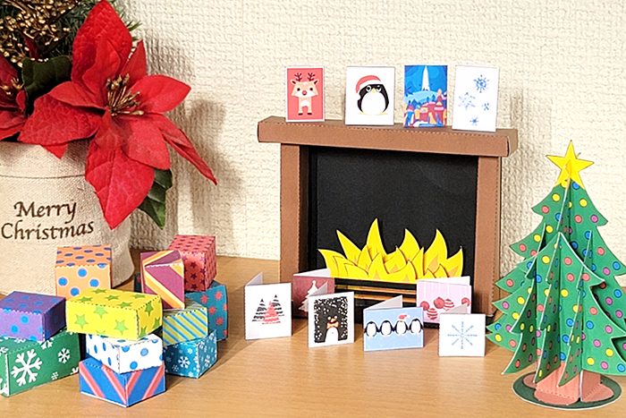 【Print Terrace活用例】クリスマスのミニチュアルームを作ってみよう
