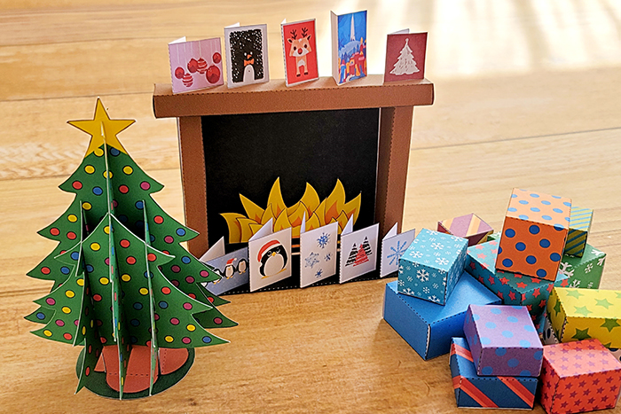 手作りのミニチュアルームでクリスマスの飾り付けを楽しもう1