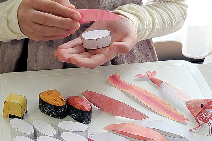 「お寿司屋さんごっこ」で遊んでみた1