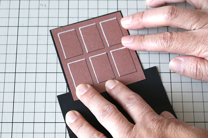 チョコレートを差し込む