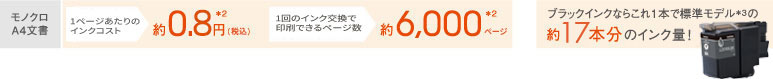 大容量インクでおトク