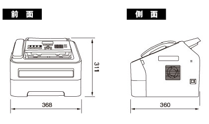 仕様・スペック | FAX-2840 | レーザープリンター・複合機 | ブラザー