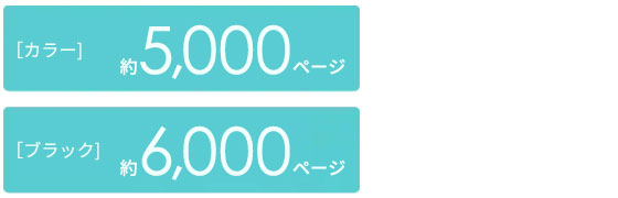 A3大容量インクモデルのインクカートリッジ