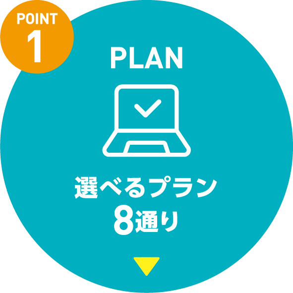 選べるプラン8通り