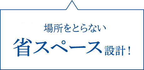 本体の設置場所を選ばない省スペース設計！