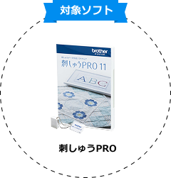 対象ソフト　BE1/刺しゅうPRO
